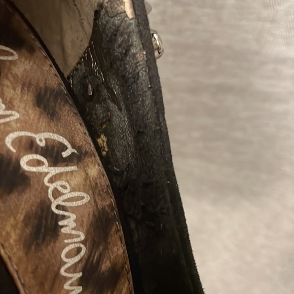 🔥 Sam Edelman Lorissa Spiked Peep-Toe Heels Size 7.5 - Picture 9 of 14